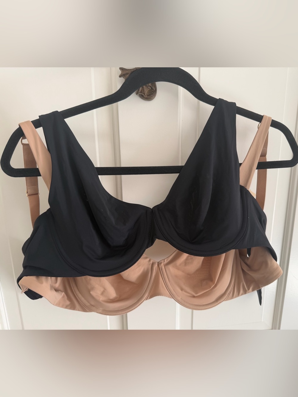 2x Thirdlove Women's second skin Underwire Bra - Black and Nude combo 34D